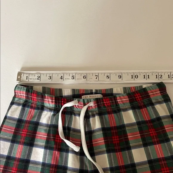 The Beaufort Bonnet Company Pajama Set Aiken Plaid Pima Cotton Holiday Size XS - Picture 12 of 14